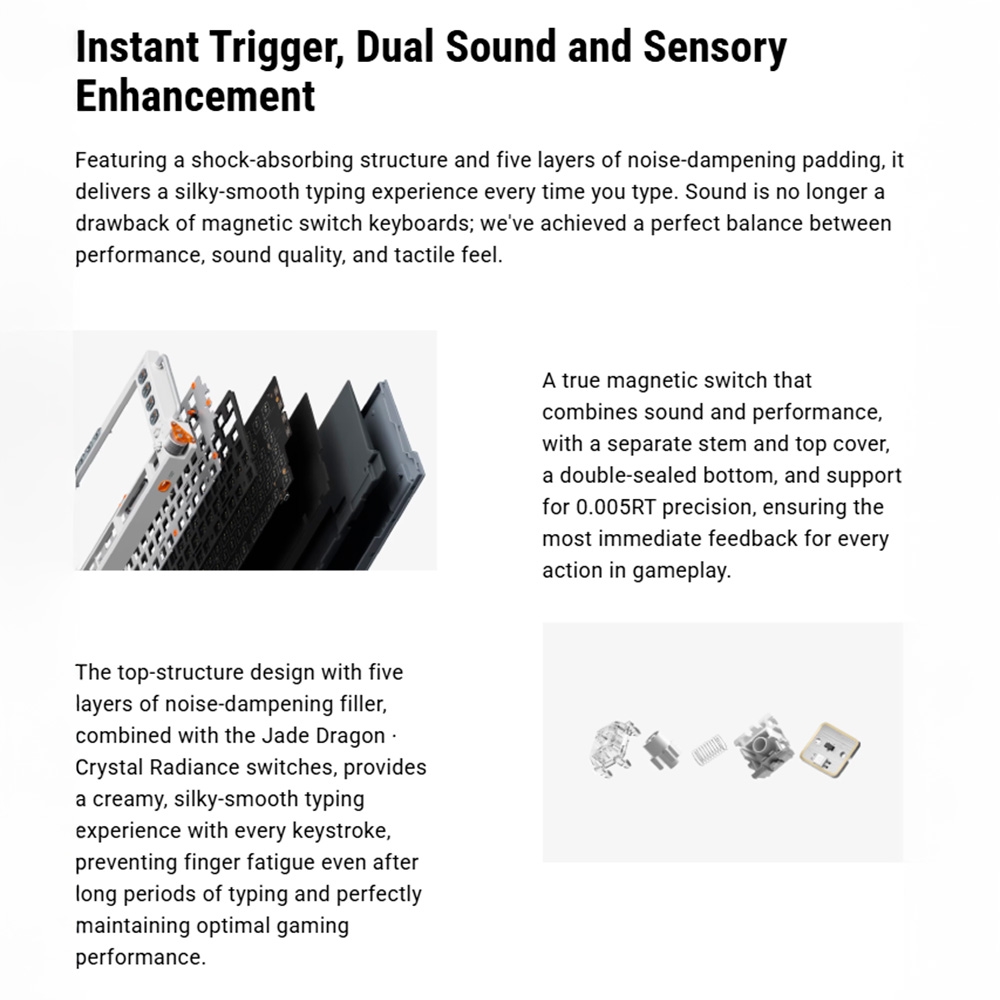 Bàn phím cơ Nuphy Field75 HE V2 RGB Hotswap 8K Rapid Trigger (Magnetic Sw)
