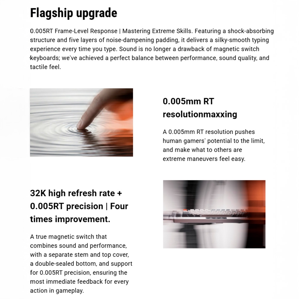 Bàn phím cơ Nuphy Field75 HE V2 RGB Hotswap 8K Rapid Trigger (Magnetic Sw)