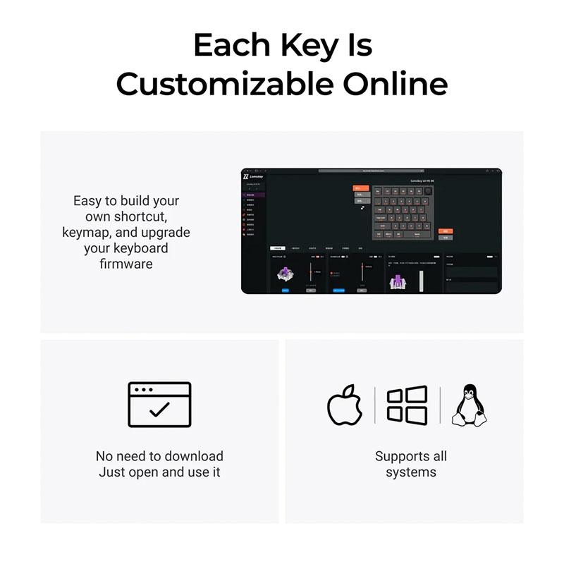 Bàn phím cơ One Handed Keychron Lemokey L0 HE Shine Through RGB Hotswap CNC Aluminum (Magnetic Sw)