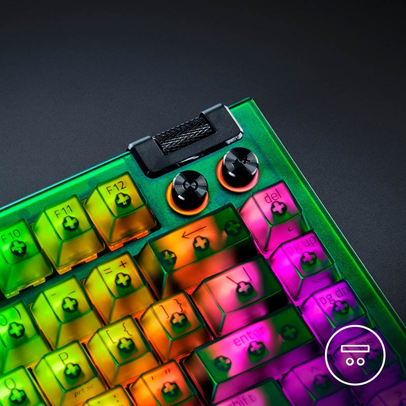 Bàn phím cơ Razer BlackWidow V4 75% Phantom Green Edition RGB Hotswap Razer Switch Orange RZ03-05003300-R3M1