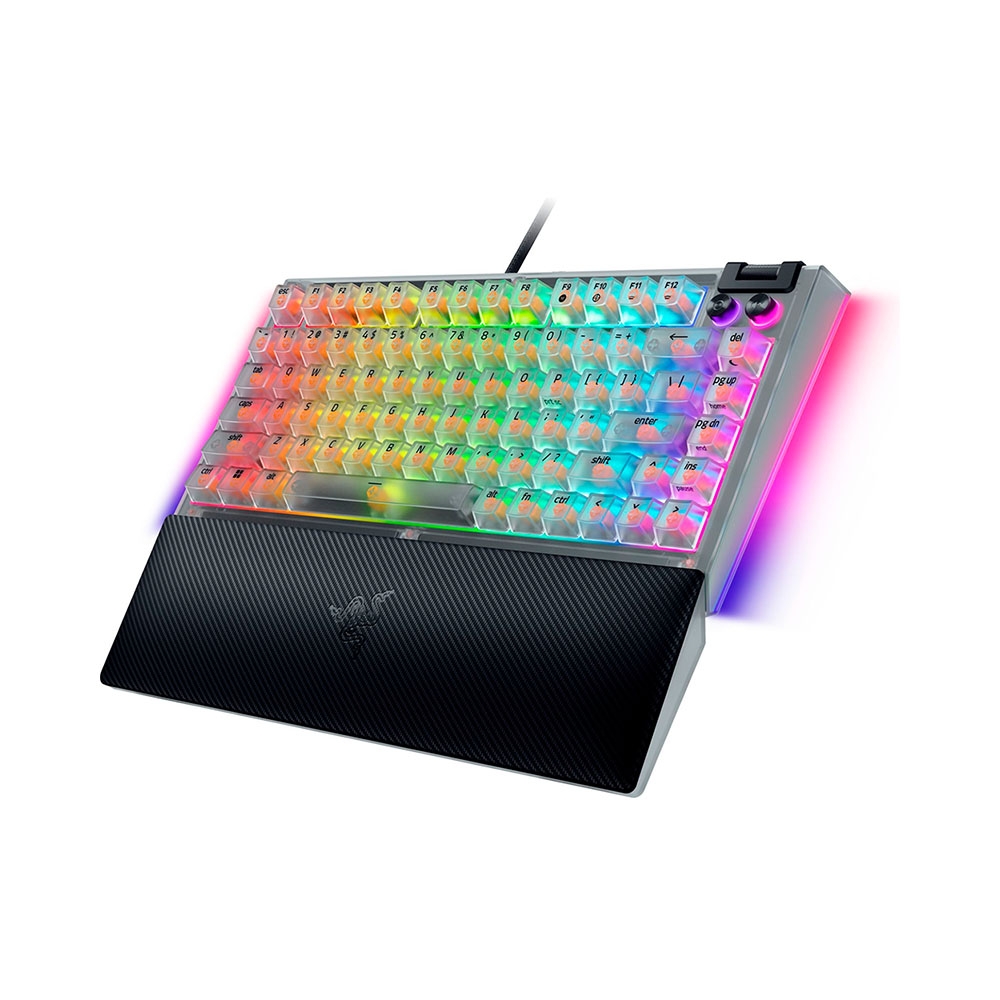 Bàn phím cơ Razer BlackWidow V4 75% Phantom White Edition RGB Hotswap Razer Switch Orange RZ03-05003500-R3M1