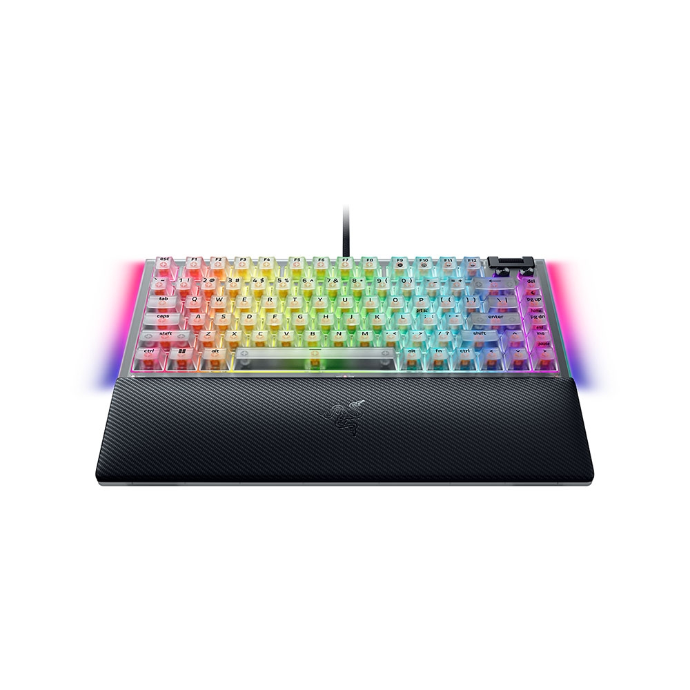 Bàn phím cơ Razer BlackWidow V4 75% Phantom White Edition RGB Hotswap Razer Switch Orange RZ03-05003500-R3M1
