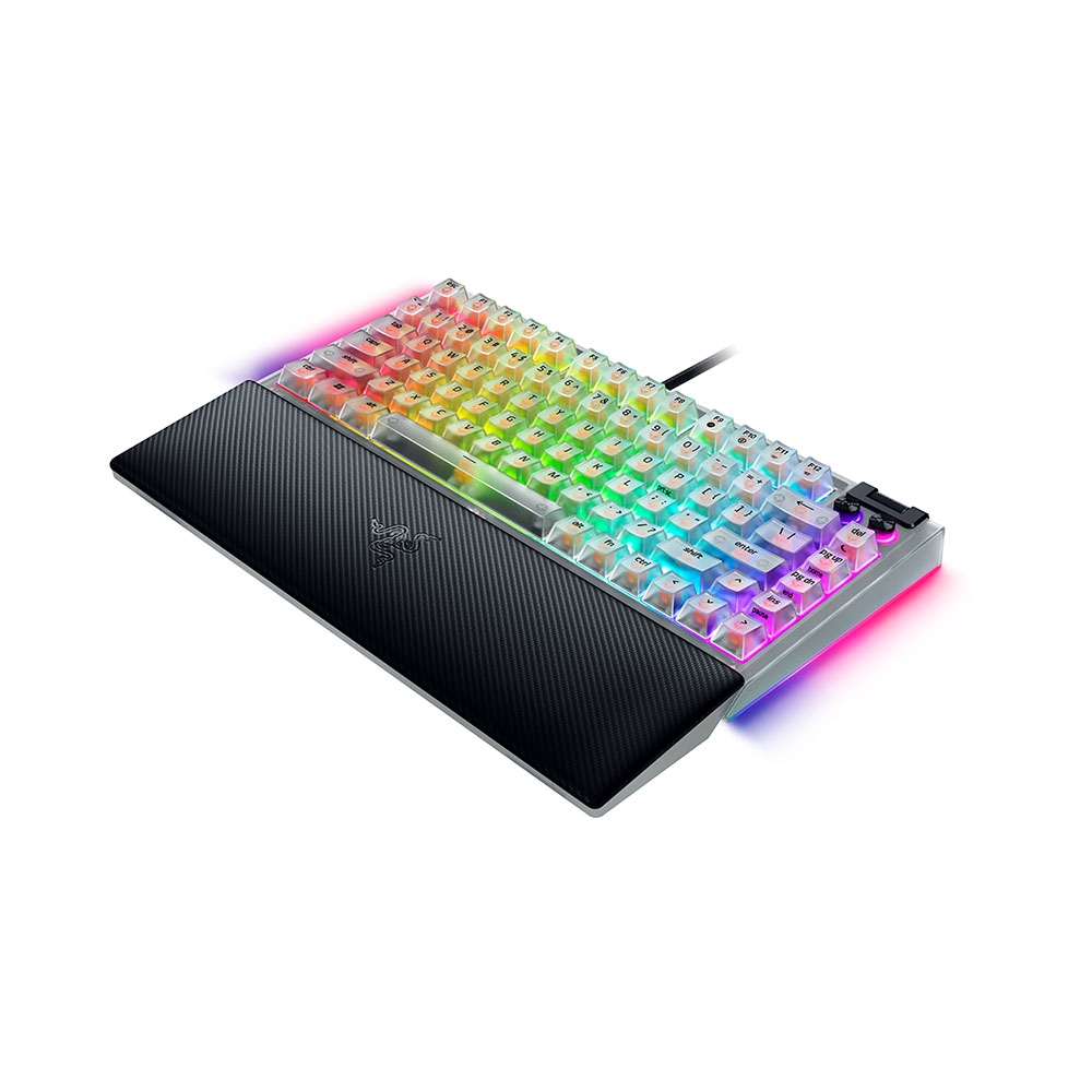 Bàn phím cơ Razer BlackWidow V4 75% Phantom White Edition RGB Hotswap Razer Switch Orange RZ03-05003500-R3M1