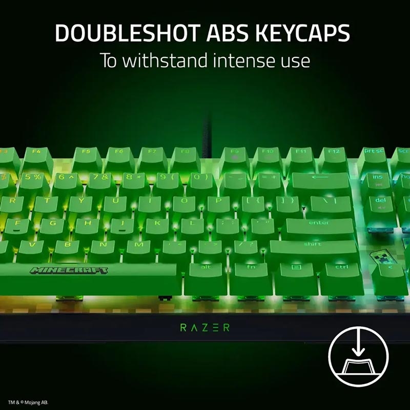 Bàn phím cơ Razer BlackWidow V4 X Minecraft Edition RZ03-04704100-R3M1