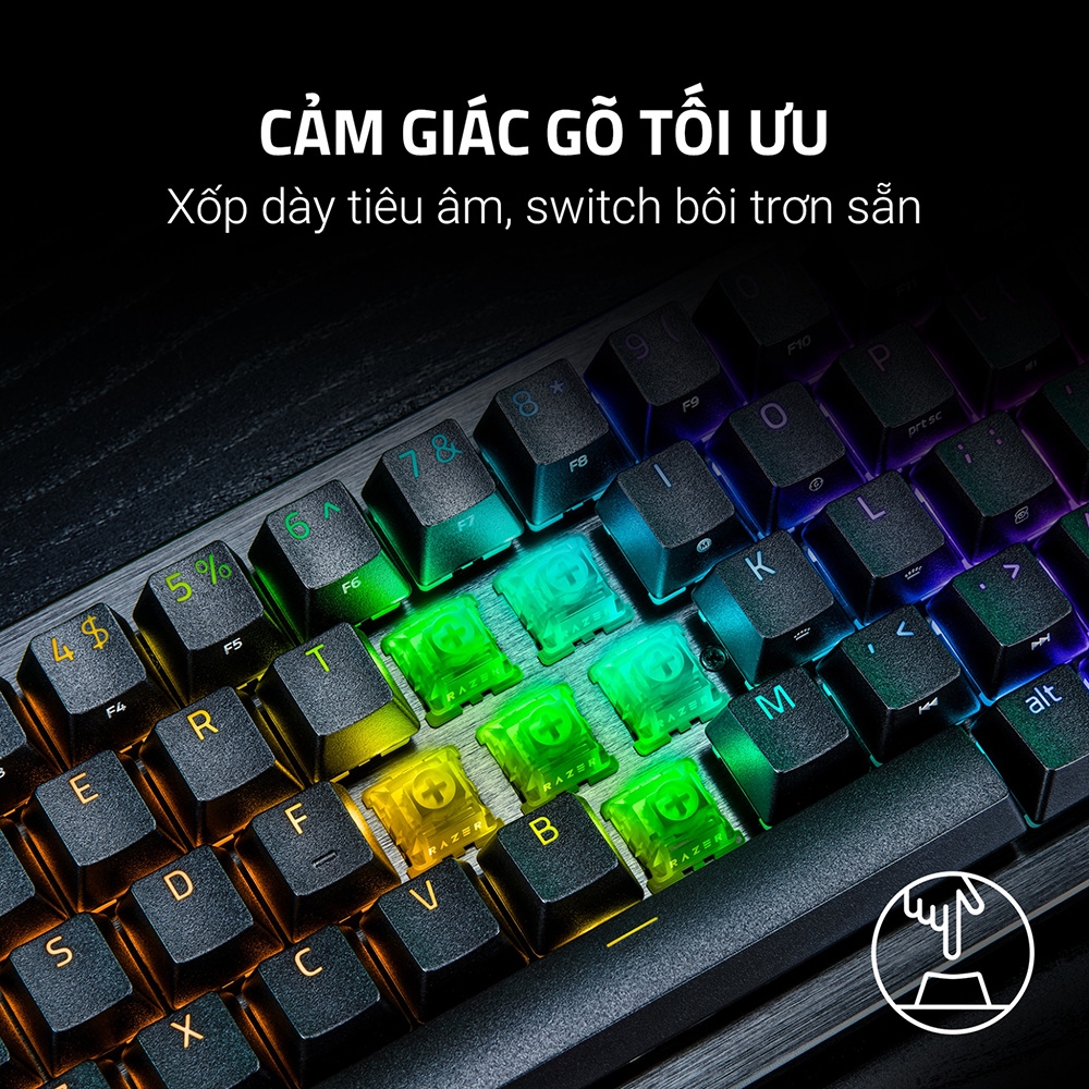 Bàn phím cơ Razer Huntsman V3 HE Magnetic Mini 65% 8KHz RZ03-05930100-R3M1