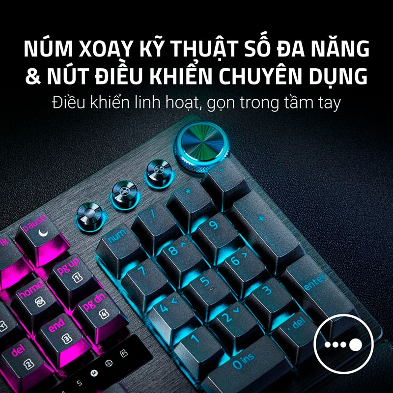 Bàn phím cơ Razer Huntsman V3 Pro 8KHz Analog Optical RZ03-05530100-R3M1