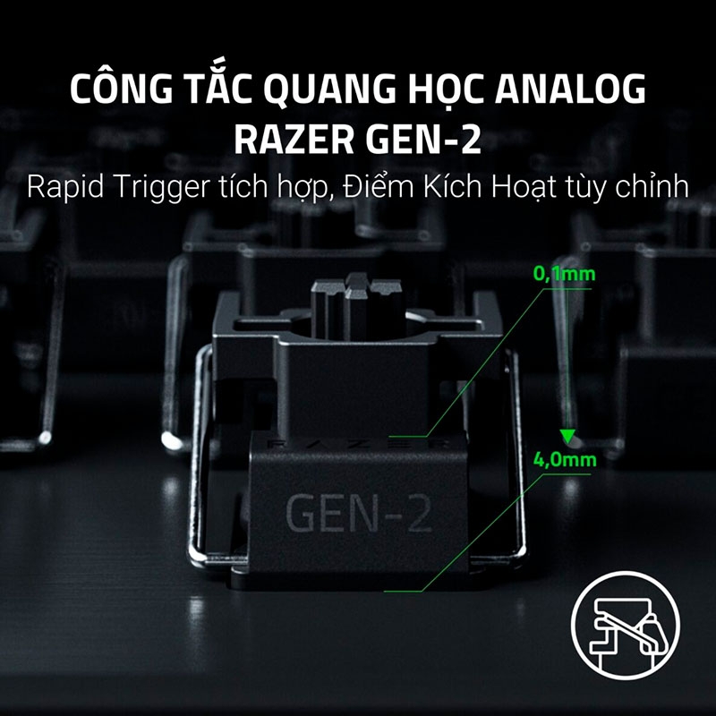 Bàn phím cơ Razer Huntsman V3 Pro 8KHz Analog Optical RZ03-05530100-R3M1