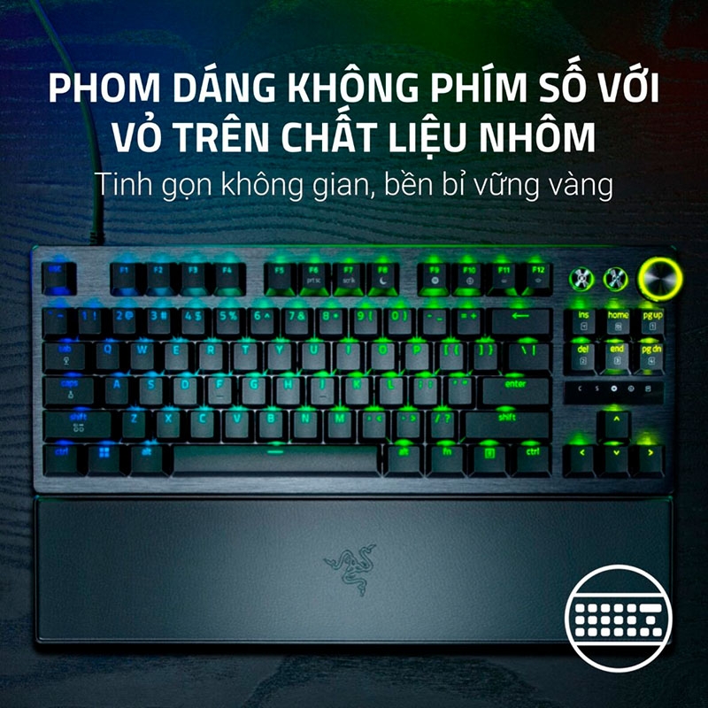 Bàn phím cơ Razer Huntsman V3 Pro Tenkeyless 8KHz Analog Optical