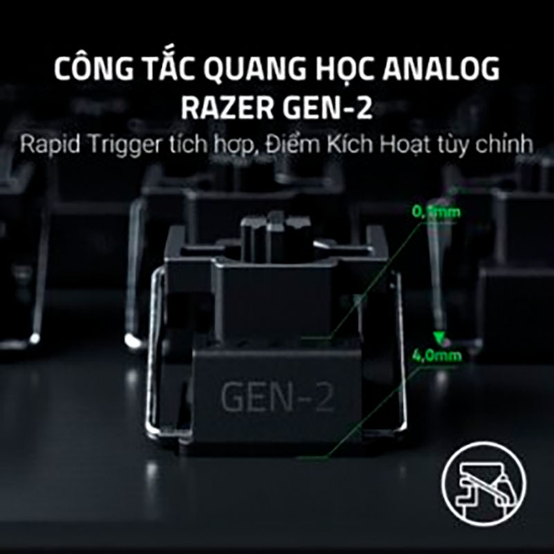 Bàn phím cơ Razer Huntsman V3 Pro Tenkeyless 8KHz Analog Optical