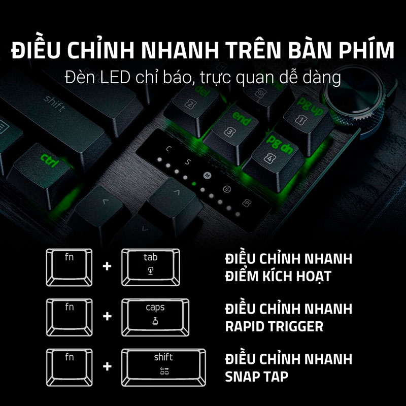 Bàn phím cơ Razer Huntsman V3 Pro Tenkeyless 8KHz Analog Optical
