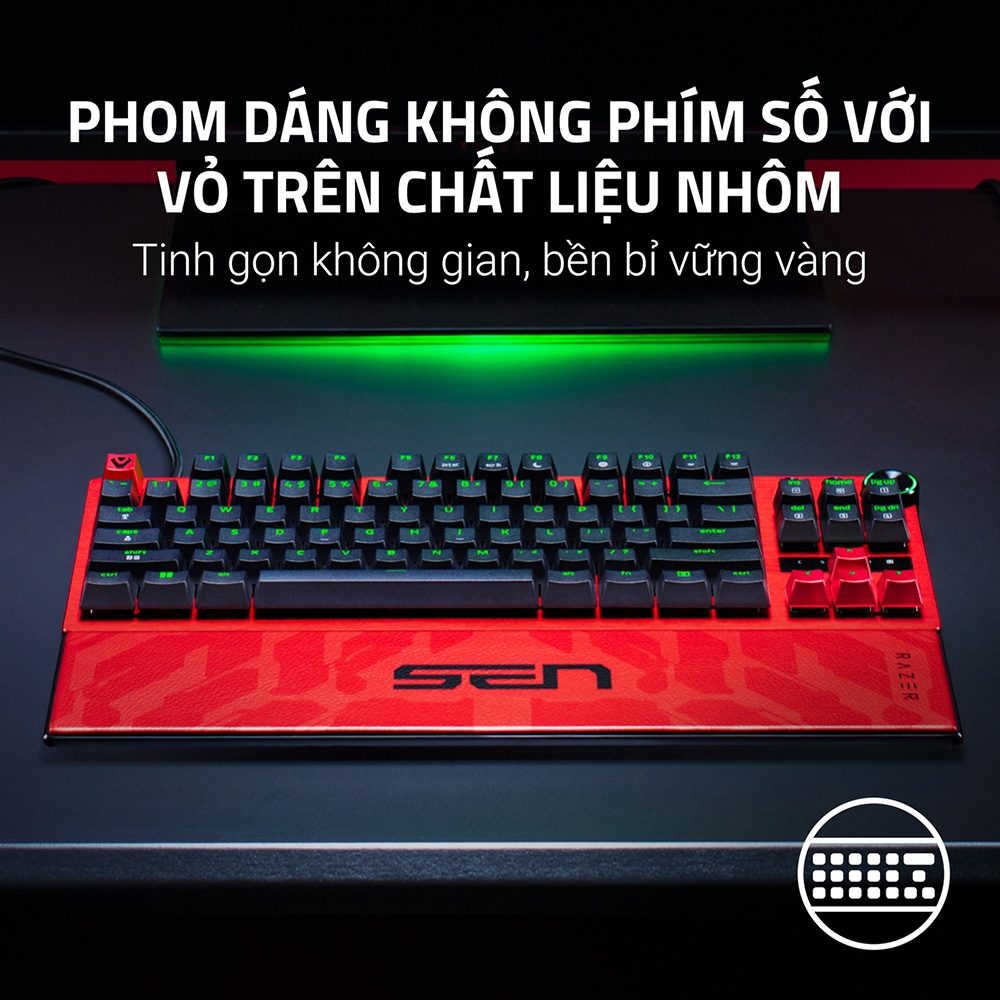 Bàn phím cơ Razer Huntsman V3 Pro Tenkeyless 8kHz Sentinels Edition Analog Optical RZ03-05521700-R3M