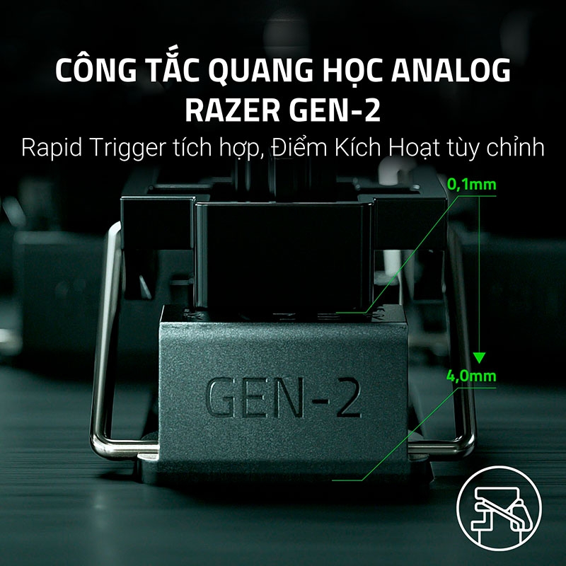 Bàn phím cơ Razer Huntsman V3 Pro Tenkeyless CS2 Counter-Strike 2 Edition Analog Optical RZ03-04982100-R3M1