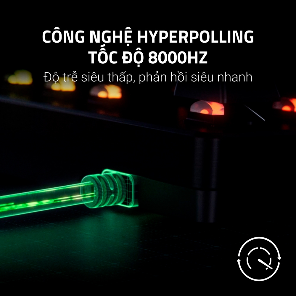 Bàn phím cơ Razer Huntsman V3 Tenkeyless 8KHz Analog Optical RZ03-05750100-R3M1