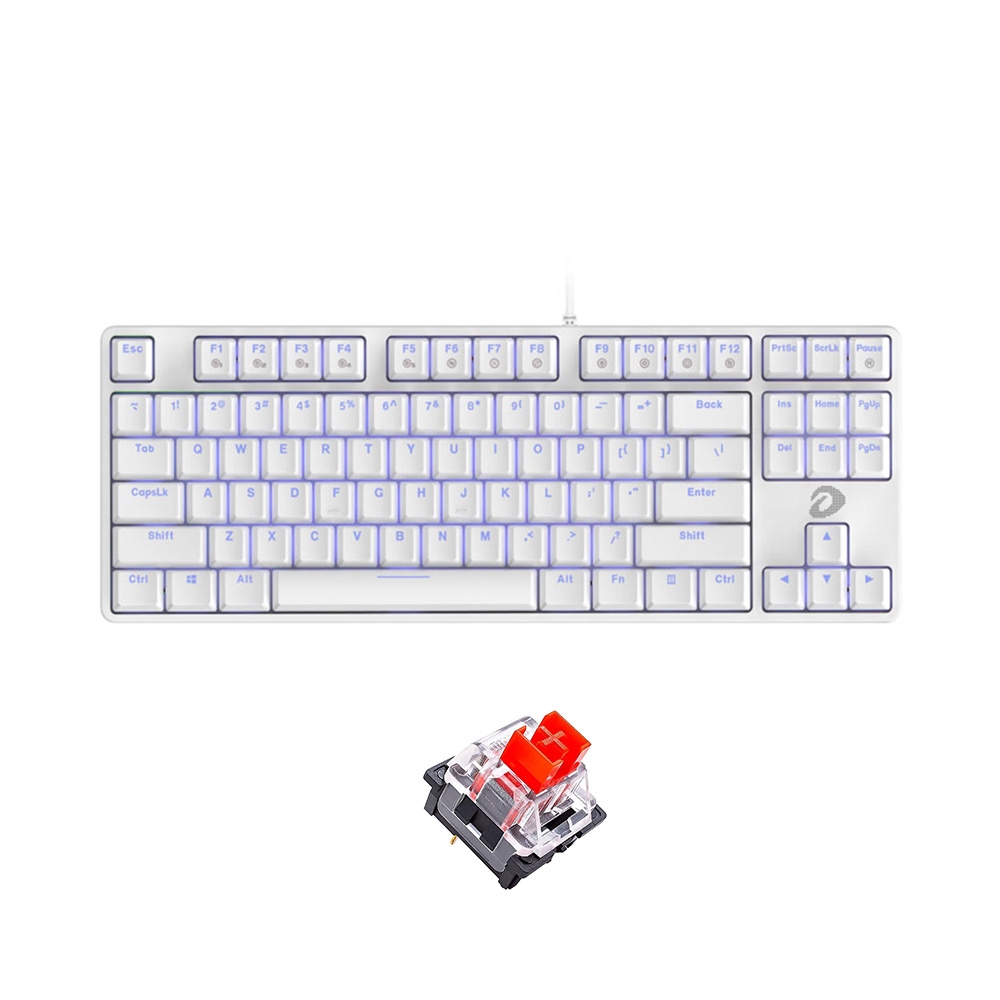 Bàn phím cơ TKL Dareu EK87 White D Switch Red / Blue / Brown