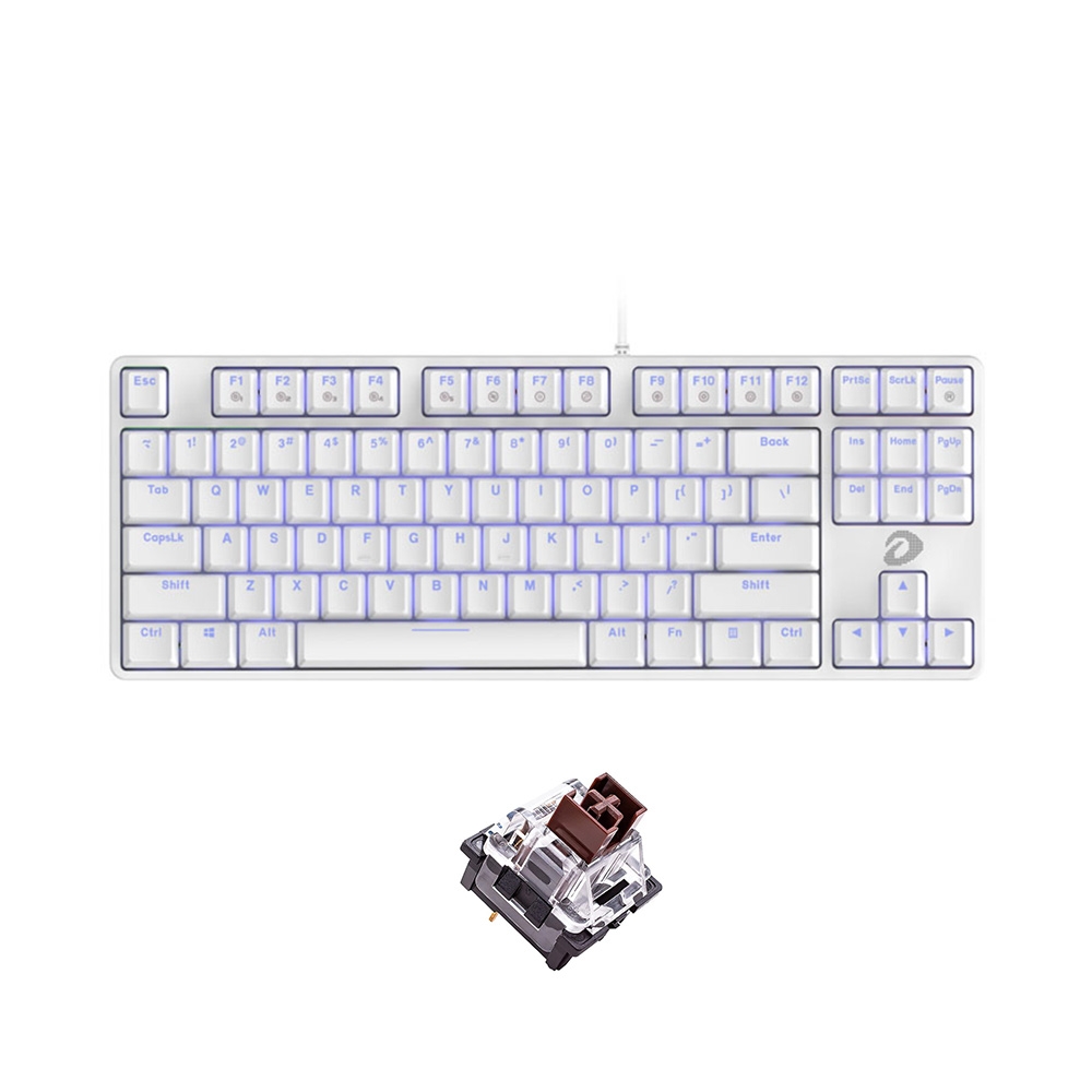 Bàn phím cơ TKL Dareu EK87 White D Switch Red / Blue / Brown