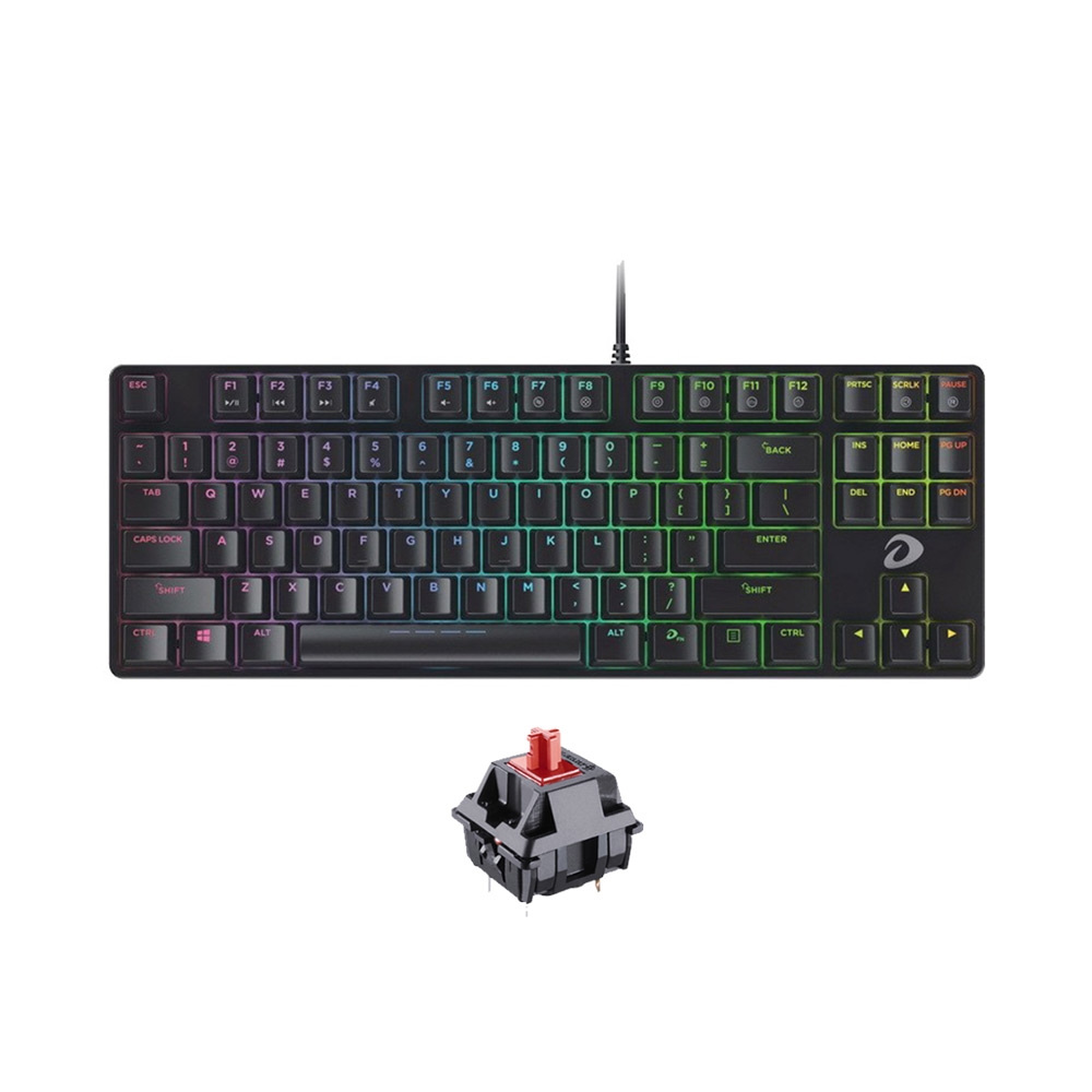 Bàn phím cơ TKL Dareu EK880 Black RGB D Switch Red / Blue / Brown