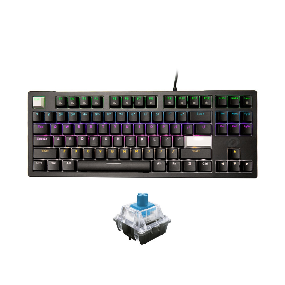 Bàn phím cơ TKL Dareu EK87 V2 Black D Switch Red / Blue / Brown