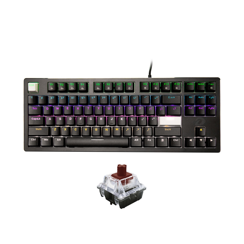 Bàn phím cơ TKL Dareu EK87 V2 Black D Switch Red / Blue / Brown