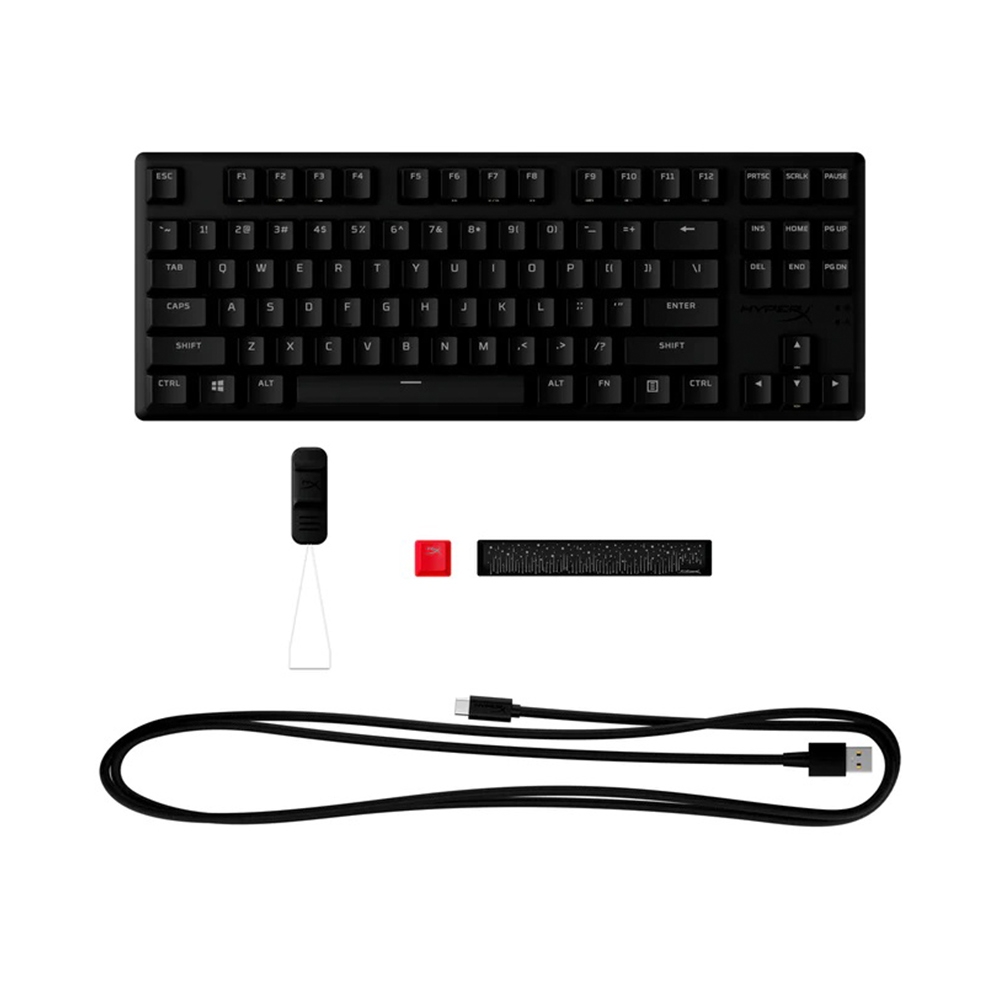 Bàn phím cơ TKL HyperX Alloy Origins Core PBT RGB HyperX Red/Aqua