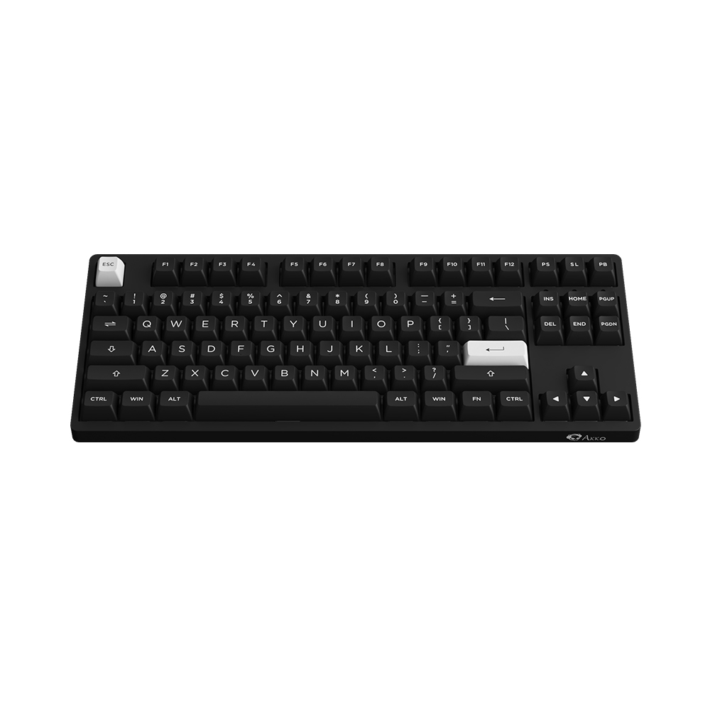 Bàn phím cơ TKL không dây AKKO 3087 RF White on Black (AKKO Sw V3)