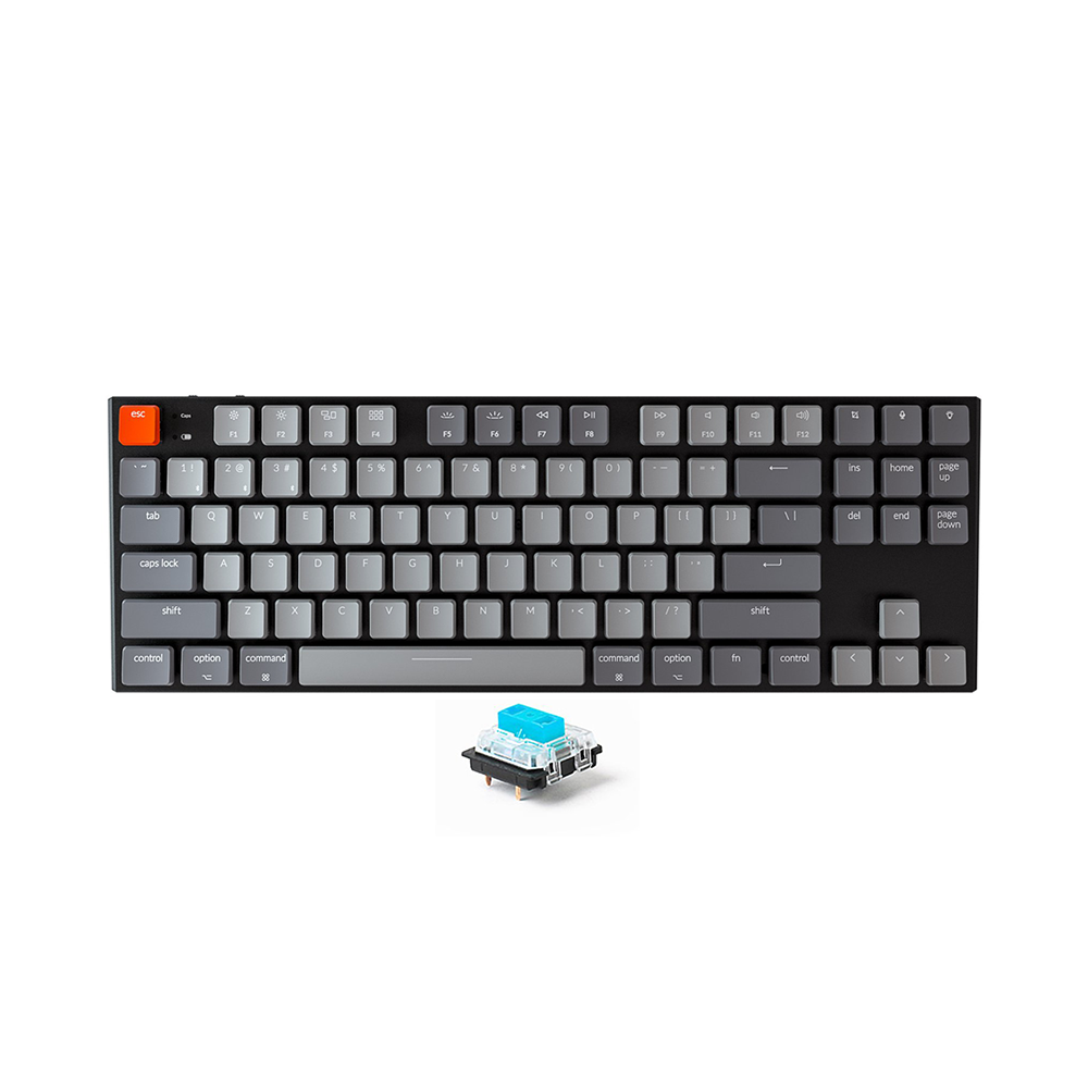 Bàn phím cơ TKL không dây Keychron K1V4 Led RGB Gateron Switch Low Profile Red / Blue / Brown