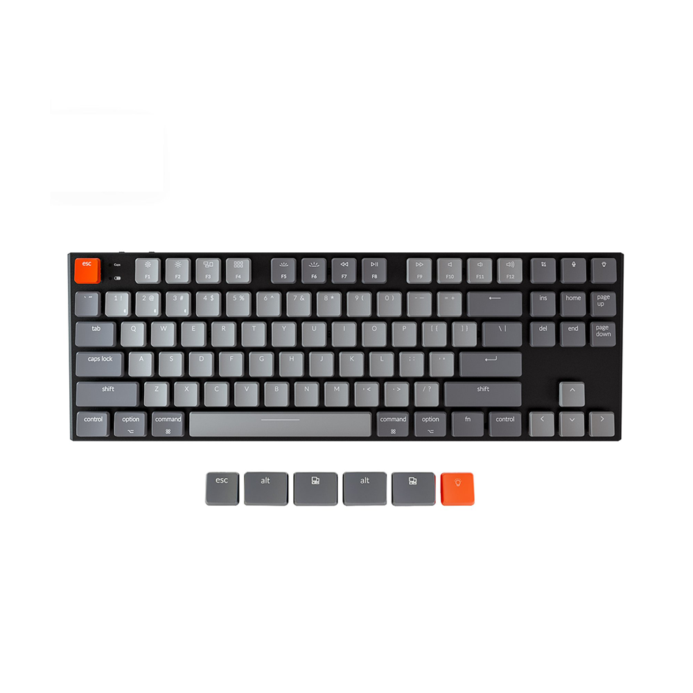 Bàn phím cơ TKL không dây Keychron K1V4 White Led Gateron Switch Low Profile Red / Blue / Brown