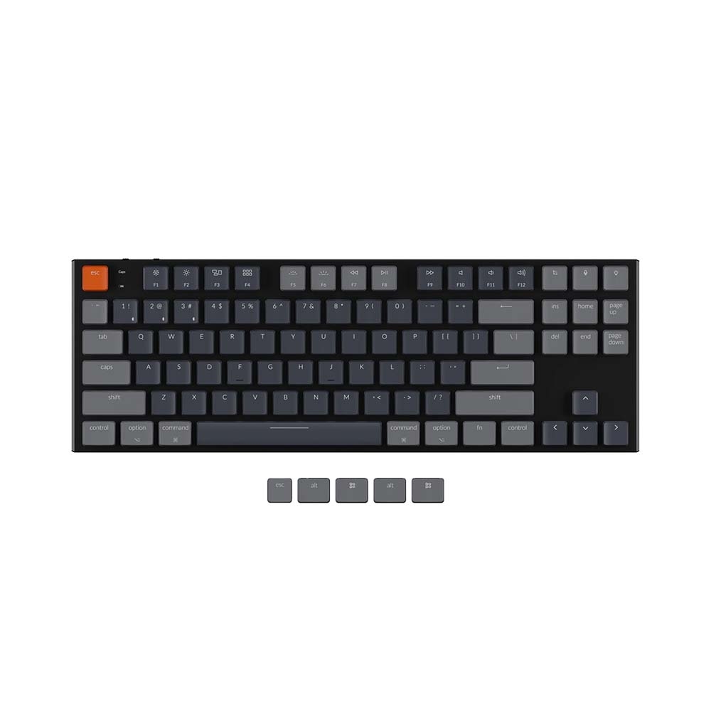 Bàn phím cơ TKL không dây Keychron K1V5 Led RGB Gateron Switch Low Profile Red / Blue / Brown