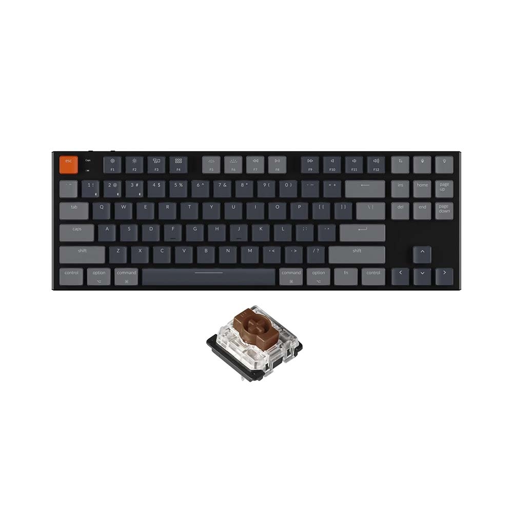 Bàn phím cơ TKL không dây Keychron K1V5 Led RGB Gateron Switch Low Profile Red / Blue / Brown