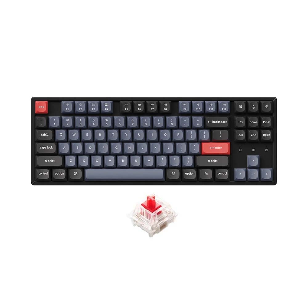 Bàn phím cơ không dây TKL Keychron K8 Pro Aluminum Frame RGB Hotswap (Gateron Sw)