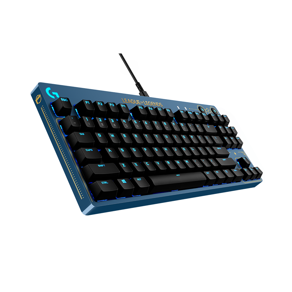 Combo Bàn phím cơ TKL - Chuột Gaming không dây Logitech League of Legends Edition