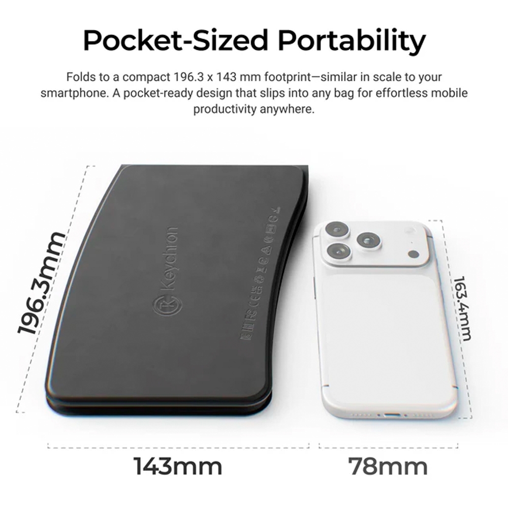 Bàn phím gập không dây Keychron B11 Pro Ultra-Slim Wireless