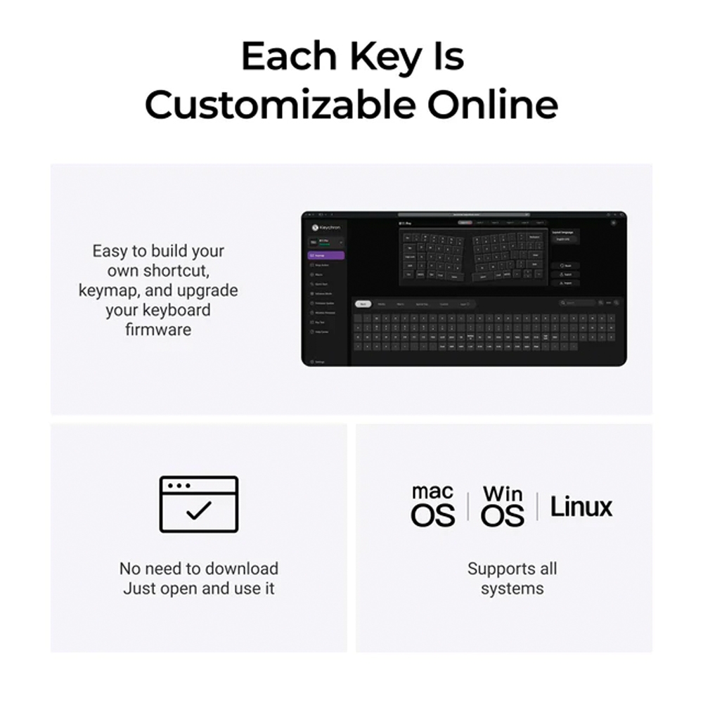 Bàn phím gập không dây Keychron B11 Pro Ultra-Slim Wireless