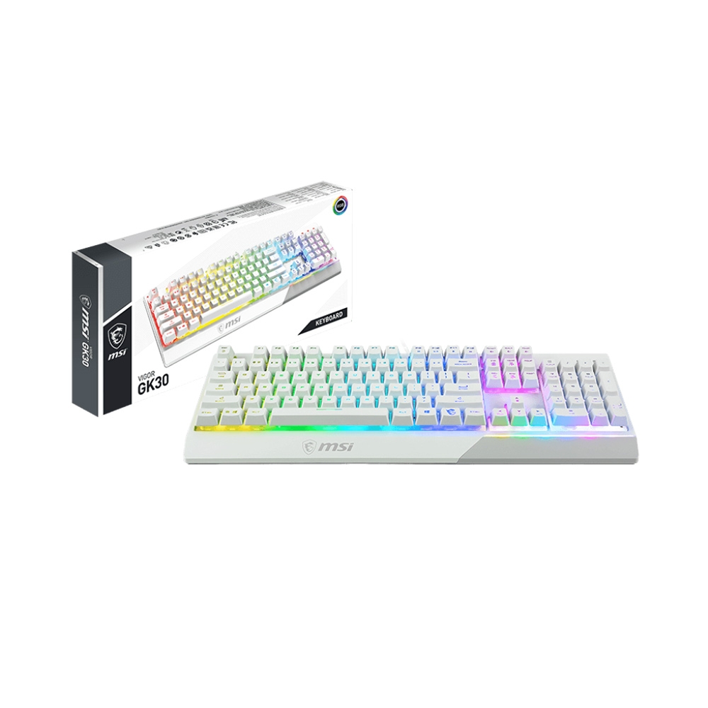 Bàn phím giả cơ MSI VIGOR GK30 White RGB S11-04US318-CLA