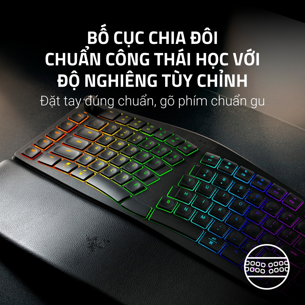 Bàn phím không dây Razer Pro Type Ergo Wireless RZ03-05440100-R3M1