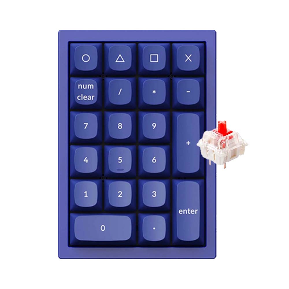 Bàn phím số Keychron Number Pad Q0 HotSwap Led RGB Gateron G Pro Red Switch