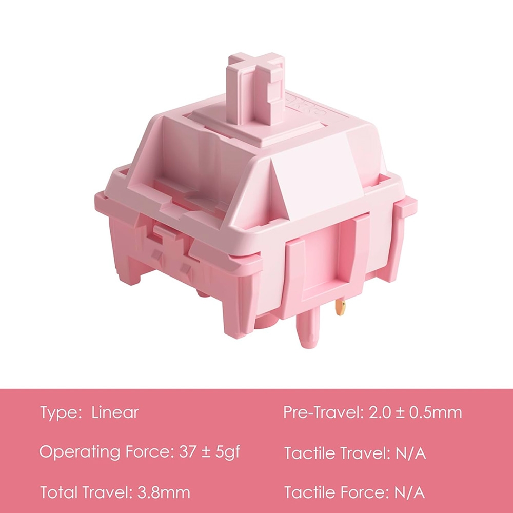 Bộ 45 switch AKKO Stellar Rose Switch 37 ± 5gf 5 Pin (Linear Sw)