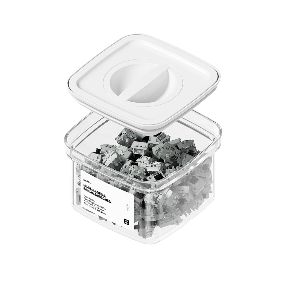 Bộ 90 switch cơ NuPhy Panda Max Switch 45±5gf 5 Pin (Tactile SW)