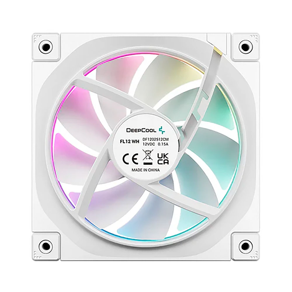 Bộ ba Fan Case Deepcool FL12 ARGB-3 IN 1 White R-FL12-WHAPN3-G
