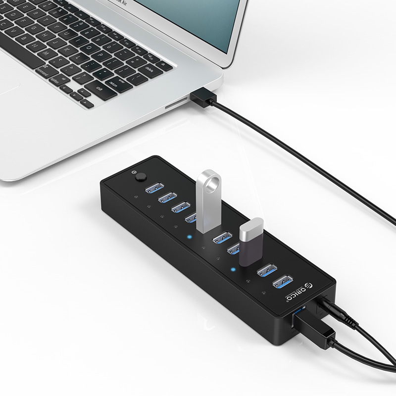 Bộ chia USB 10 cổng USB 3.0 Orico P10-U3-V1