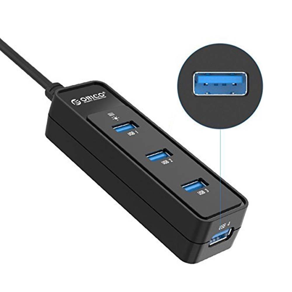 Bộ chia USB 4 cổng USB 3.0 Orico W5PH4-U3-BK