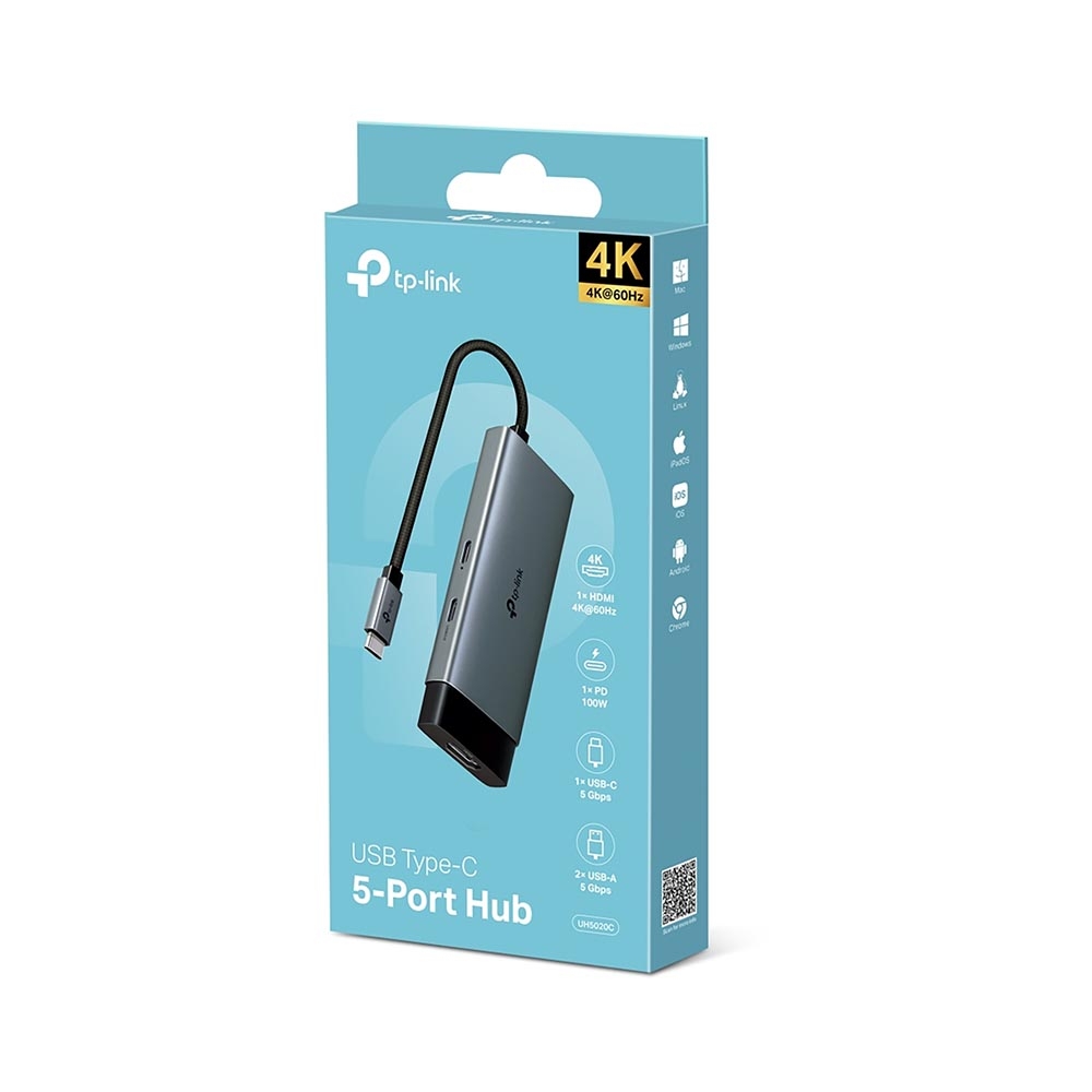 Bộ chia USB Type-C ra 5 cổng TP-Link UH5020C