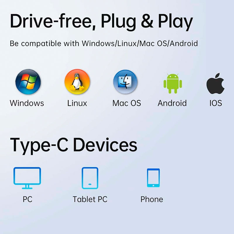 Bộ chia USB Type-C ra 8 cổng Orico PW11-8P-SV-EP