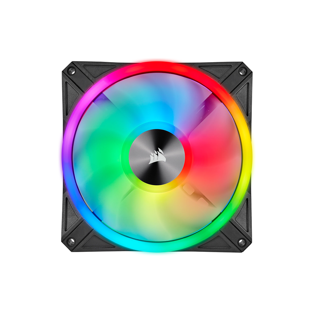 Bộ hai Fan Case Corsair QL140 RGB 140mm Black with Lighting Node CORE CO-9050100-WW