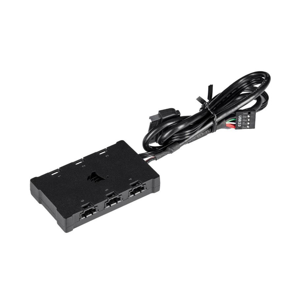 Bộ hai Fan Case Corsair QL140 RGB 140mm Black with Lighting Node CORE CO-9050100-WW