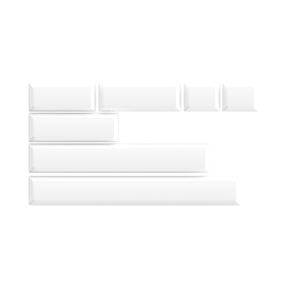Bộ Keycap Akko Black on White ABS Double-Shot SAL Profile
