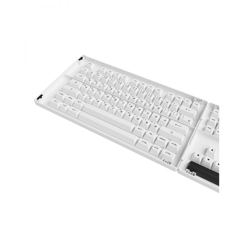 Bộ Keycap Akko Black on White PBT Double-Shot ASA Profile