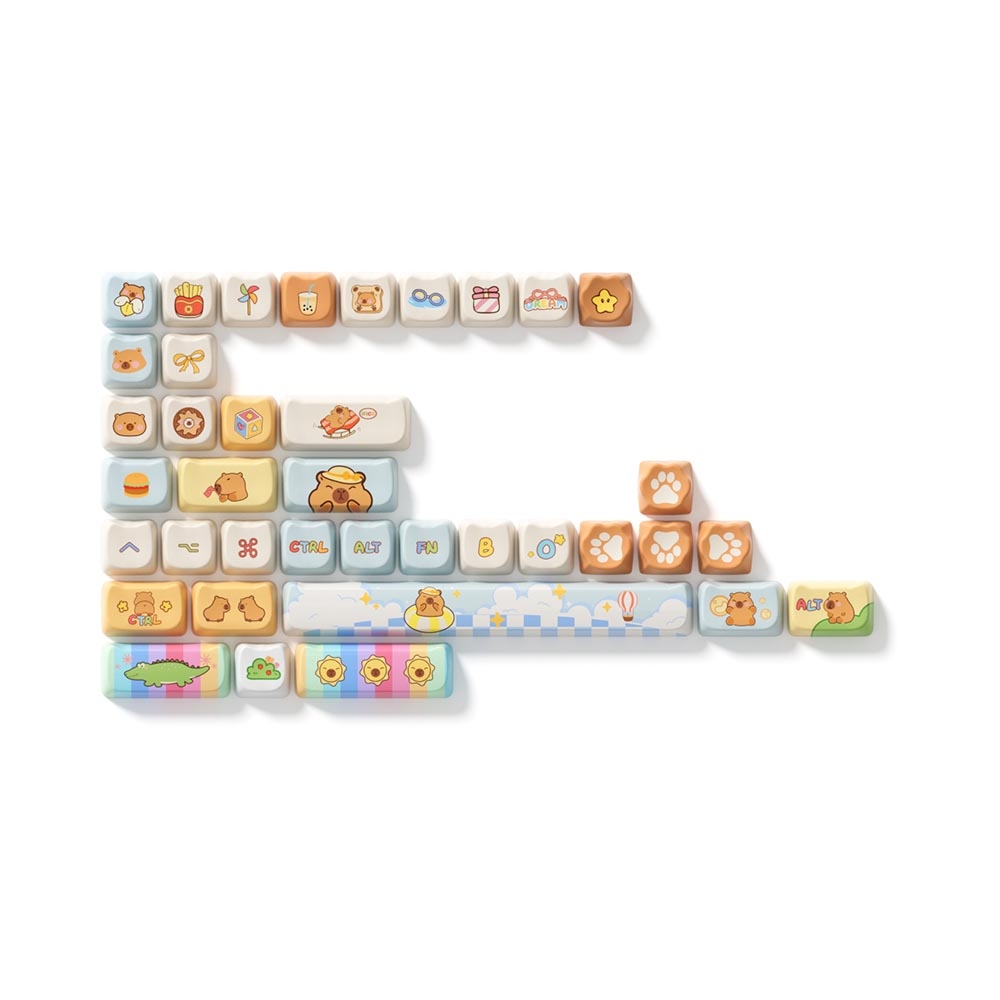 Bộ Keycap Akko Capybara PBT Dyesub MAO Profile