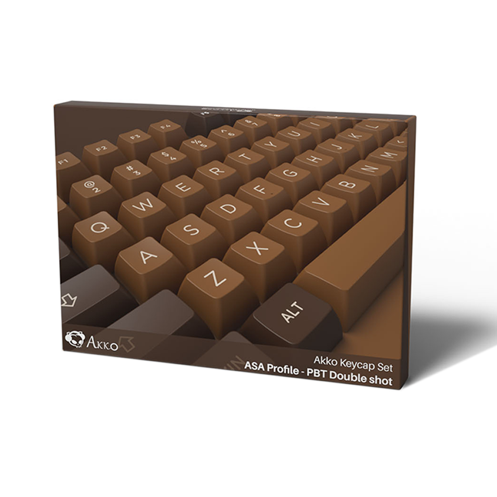 Bộ Keycap Akko Chocolate PBT Double-Shot ASA Profile