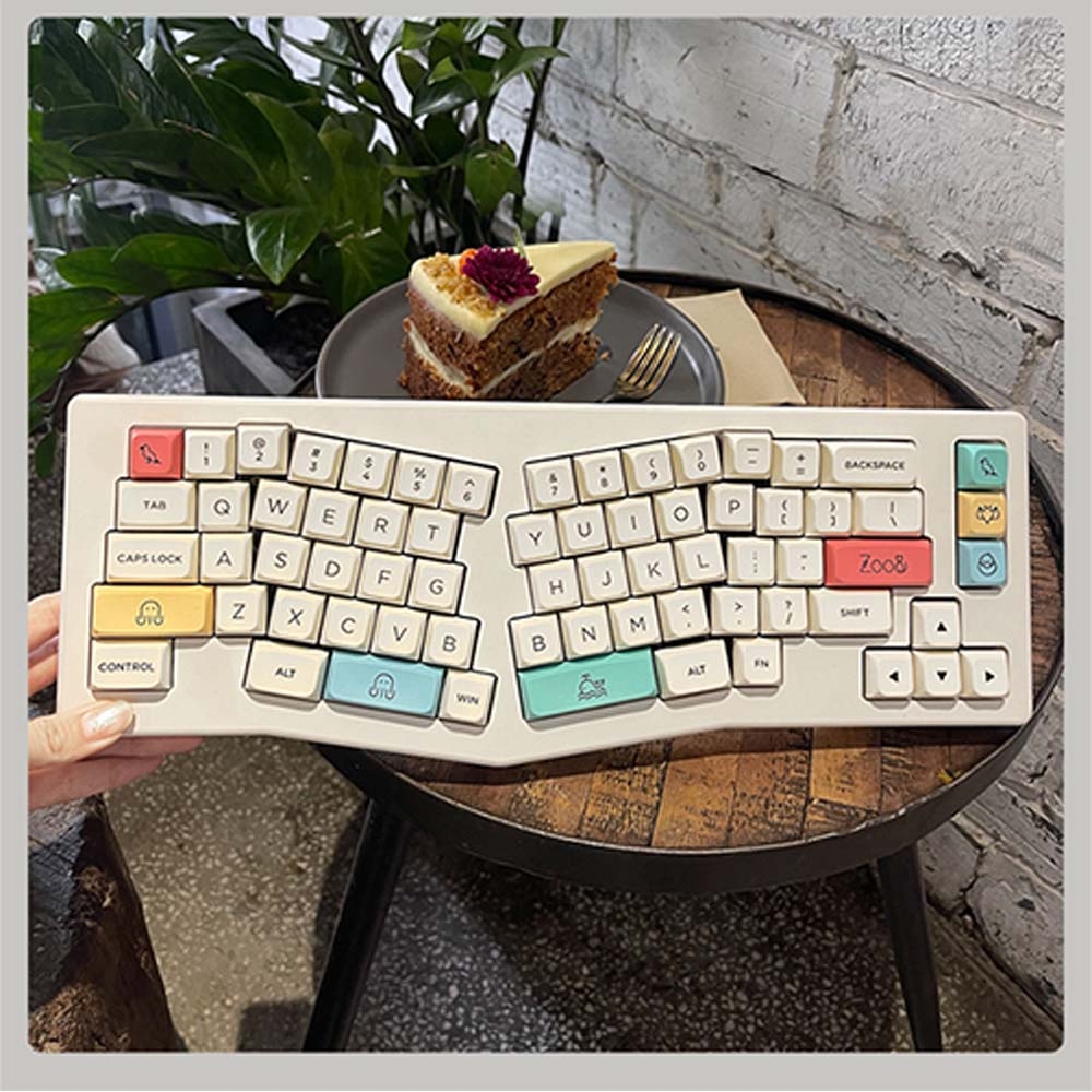 Bộ Keycap Akko Cream PBT Double-Shot MDA Profile