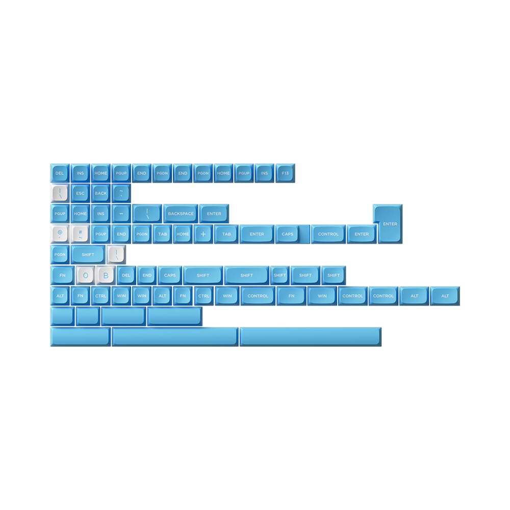 Bộ Keycap Akko UNC Blue PBT Double-Shot MDA Profile